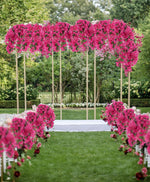 Load image into Gallery viewer, IPOPU 4PCS Bougainvillea Artificial Flowers 42" Long Stem Pink Faux Silk Bougainvillea Flowers Fake Hanging Flower Branches for Wedding Table Centerpieces Home Garden Arch Wall Decorations (Deep Pink)
