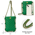 Load image into Gallery viewer, Montana West Small Crossbody Bags for Women Trendy Quilted Cell Phone Purse Chain Wallet Bag MWC-1412GN
