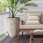 Load image into Gallery viewer, Worth 9 Gallon Tall Round Planters Set of 2-14&quot; Dia x 21&quot; H Stone Finish Flower Pots Indoor Decorative Container Garden Patio Unbreakable Beige

