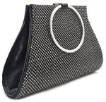 Load image into Gallery viewer, MOSSMON Crystal Clutch Purses Bride and Bridesmaid Handbag Elegant Wristlet Evening Bag for Women
