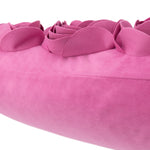 Load image into Gallery viewer, JWH 3D Flower Throw Pillow Cover Decorative Handmade Floral Pillow Case Soft Velvet Pillowcase Lumbar Cushion for Bed Living Room Chair Couch Decor Shams 12x20 Inch Hot Pink
