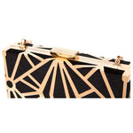 Load image into Gallery viewer, CARIEDO Women Evening Bag Elegant Clutch Purse Exquisite Velvet Metal Hollow out Handbags Prom Wedding Party (black)
