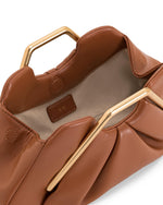 Load image into Gallery viewer, JW PEI Women's Lila Metal Frame Clutch - Brown
