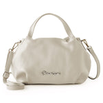 Load image into Gallery viewer, Baroncelli Italian Beige Leather Purse for Women Genuine Soft Leather Medium Size Shoulder Crossbody Bag Made in Italy
