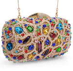 Load image into Gallery viewer, MOSSMON Luxury Crystal Clutch Rhinestones Evening Bag (Gold/colorful)
