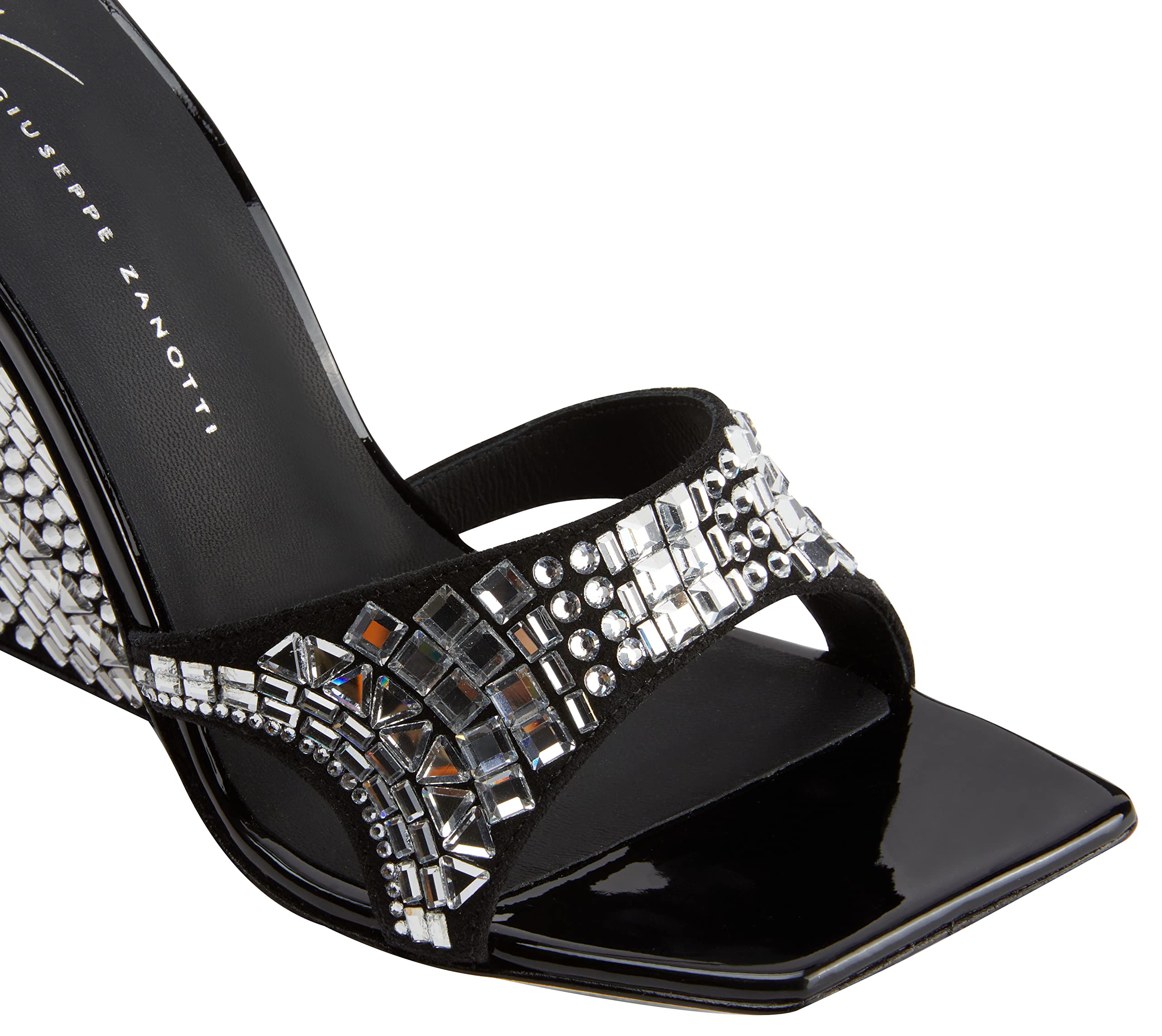 Giuseppe Zanotti, Akira Shine Sandals, 8, Black
