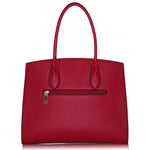 Load image into Gallery viewer, Designer Classic Top Handbags For women, Shoulder Purses For Ladies, Adjustable Strap Work Satchel with Wallet, RED
