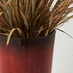 Load image into Gallery viewer, Worth Garden 23.5" H. Large Plastic Planters - Set of 2 Gradient Red Glossy Smooth Finish - Tall Plant Pots for Indoor &amp; Outdoor Use - Decorative Lightweight Flower Pots for Front Porch, Patio, Deck
