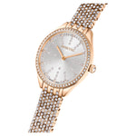 Load image into Gallery viewer, Swarovski Attract Watch, Swiss Watch with Sparkling White Crystals, Rose-Gold Tone Casing and Band, Part of The Attract Collection
