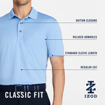Load image into Gallery viewer, IZOD Men&#39;s Performance Golf Grid Short Sleeve Stretch Polo Shirt, White, X-Large
