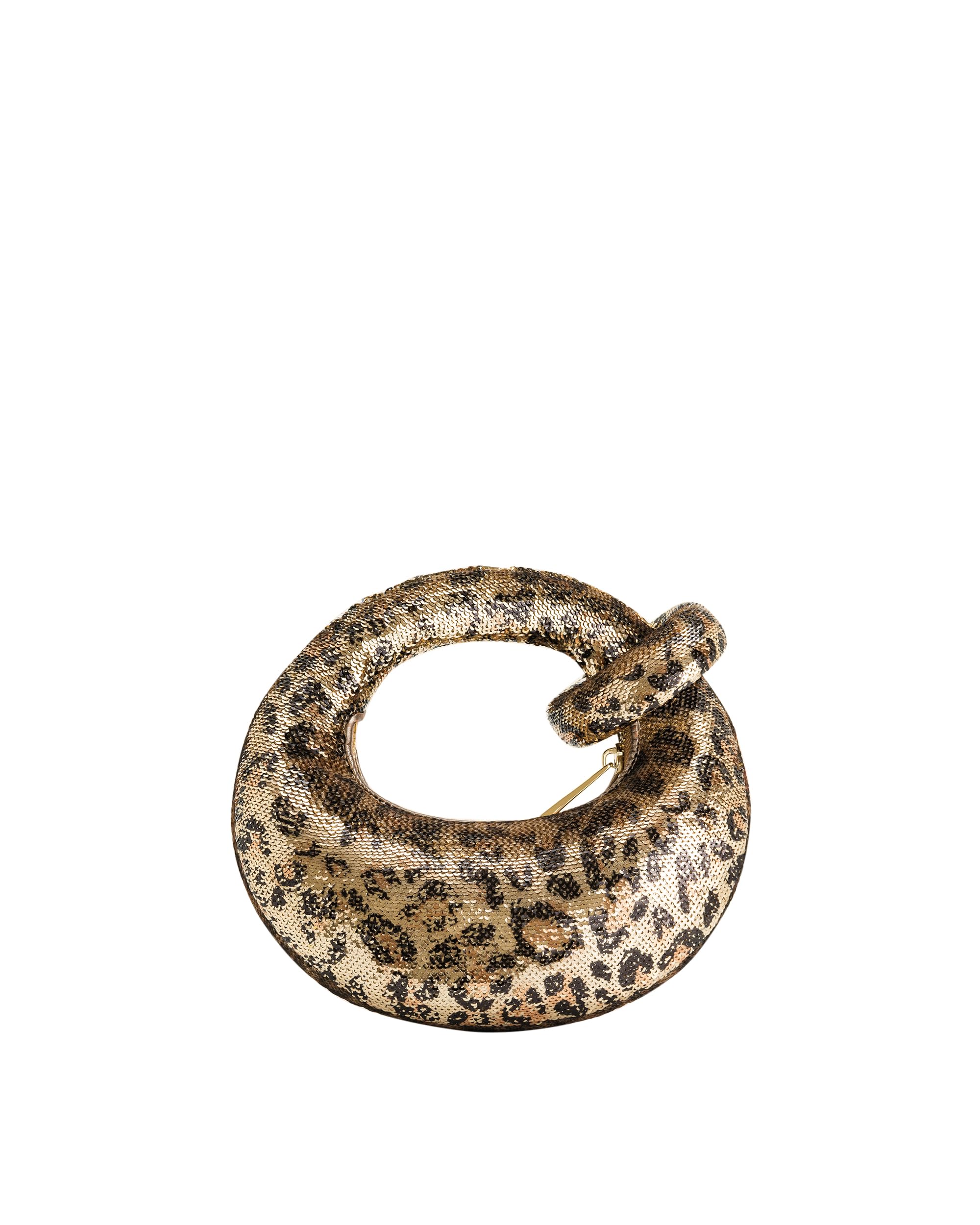 JW PEI Women's Abacus Top Handle Bag - Metallic Sequin Leopard Print - Mini