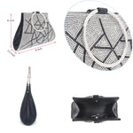 Load image into Gallery viewer, MOSSMON Crystal Clutch Purses Bride and Bridesmaid Handbag Elegant Wristlet Evening Bag for Women
