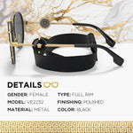 Load image into Gallery viewer, VERSACE VE2232 Medusa PILOT Shape Sunglasses with Luxury Eyewear kit
