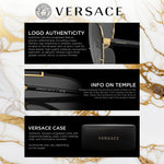 Load image into Gallery viewer, VERSACE VE2232 Medusa PILOT Shape Sunglasses with Luxury Eyewear kit

