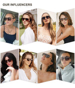 Load image into Gallery viewer, SOJOS Retro Aviator Sunglasses for Women Men,Trendy Rectangle Womens Mens Shades Sun Glasses SJ2202 Tortoise Frame Brown Grading Lens

