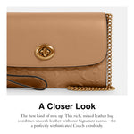 Load image into Gallery viewer, Coach Signature Leather Chain Crossbody
