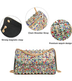 Load image into Gallery viewer, Sweetovo Rhinestones Clutch Purses for Women Chain Shoulder Bags Sparkly Evening Bags Handbags for Cocktail Prom Party Wedding(Multicolor)
