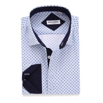 Load image into Gallery viewer, Alex Vando Mens Printed Dress Shirts Long Sleeve Button Down Shirt,Lt Blue 863,L
