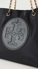 Load image into Gallery viewer, Tory Burch Women&#39;s Ella Chain Tote, Black, One Size
