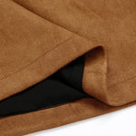 Load image into Gallery viewer, IDEALSANXUN Brown Suede Skirts for Women 2025 Fall Winter Fashion Outfits Corduroy Velvet High Waisted Bodycon Pencil Short Mini Skirt Casual Business Work Clothes(Suede Brown, M)
