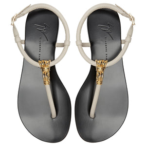 Giuseppe Zanotti, Tie Flat, 9.5, White