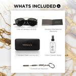 Load image into Gallery viewer, VERSACE VE2232 Medusa PILOT Shape Sunglasses with Luxury Eyewear kit
