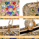 Load image into Gallery viewer, Beaguful Women&#39;s Evening Bags Sparkly Rhinestone Clutch Purses Luxury Handbags Royal Blue
