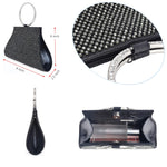 Load image into Gallery viewer, MOSSMON Crystal Clutch Purses Bride and Bridesmaid Handbag Elegant Wristlet Evening Bag for Women
