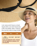 Load image into Gallery viewer, FURTALK Womens Beach Sun Straw Hat UV UPF 80+ Travel Foldable Brim Summer UV Hat
