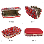 Load image into Gallery viewer, Milisente Clutch Purses For Women Crystal Clutches Evening Bags Gemstone Clutch Purse For Wedding Formal(Red)
