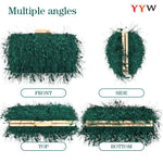 Load image into Gallery viewer, Clutch Purse for Women Cute Handbags Top Handle Evening Bag Crossbody Bag Shoulder Bag for Wedding Party Prom Banquet (Green)
