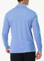 Load image into Gallery viewer, JWM Men&#39;s Long Sleeve Golf Polo Shirts - Athletic Casual Travel Performance Collar Shirts Lightweight Quick Dry UPF50
