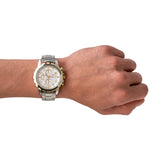 Load image into Gallery viewer, Fossil Men&#39;s Dean Quartz Stainless Steel Chronograph Watch, Color: Gold/Silver (Model: FS4795IE)
