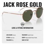 Load image into Gallery viewer, Ray-Ban RB3565 Square-Round Shape Non-Polarized Sunglasses for Men &amp; Women – Includes Official Rayban Eyewear Kit – Ideal Formal &amp; Casual Wear Sunglasess – Green Lens
