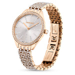Load image into Gallery viewer, Swarovski Attract Watch, Swiss Watch with Sparkling White Crystals, Rose-Gold Tone Casing and Band, Part of The Attract Collection

