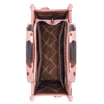 Load image into Gallery viewer, Wrangler Cow Print Tote Bag for Women Western Purse Boho Top Handle Satchel Handbag with Guitar Strap Gift Pink, XY WG133-8120SPK
