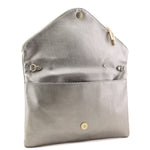 Load image into Gallery viewer, FashionPuzzle X-Large Envelope Clutch Bag with Chain Strap (Light Pewter)
