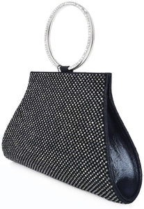 MOSSMON Crystal Clutch Purses Bride and Bridesmaid Handbag Elegant Wristlet Evening Bag for Women