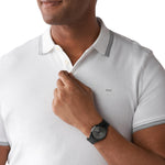 Load image into Gallery viewer, Michael Kors Slim Runway Three-Hand Black Stainless Steel Men&#39;s Watch (Model: MK8507)
