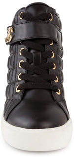 Load image into Gallery viewer, Juicy Couture Womens Wedge Sneakers High Top Womens Sneakers with Wedge, Wedgies Sneakers for Women-Journey 8 Black

