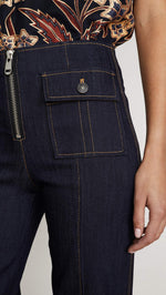 Load image into Gallery viewer, Cinq à Sept Women's Long Azure Pant, Indigo, 8

