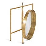 Load image into Gallery viewer, Kate and Laurel Celia Metal Foldable Round Accent Table, 18.25&quot; x 18.25&quot; x 22&quot;, Glass Surface and Gold Frame, Modern Minimalist Design and Detachable Magnetic Tabletop
