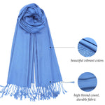 Load image into Gallery viewer, Achillea Pashmina Scarf for Women, Shawls and Wraps for Evening Dresses, Wedding, Bridesmaids, All Year Round Scarf for Formal or Casual Wear
