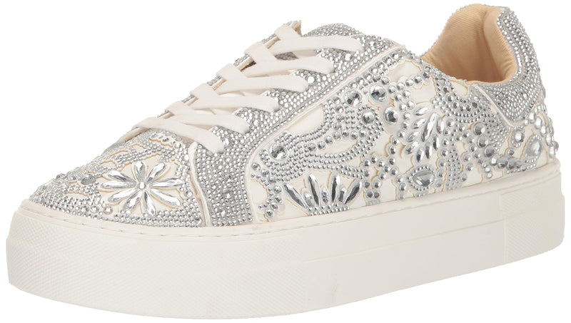 Betsey Women's Reily Sneaker, White, 7.5