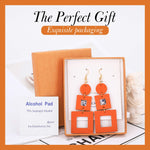 Load image into Gallery viewer, KINIVA Big Dangle Earrings for Women Trendy, Lightweight Boho Earrings Drop, Fashion Gifts for Christmas (38 Orange)
