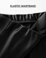 Load image into Gallery viewer, BTFBM 2025 Womens Summer Fall Long Satin Skirt Silk Elegant High Waist Cocktail Party Wedding Flowy A-Line Midi Skirts(Black, Small)
