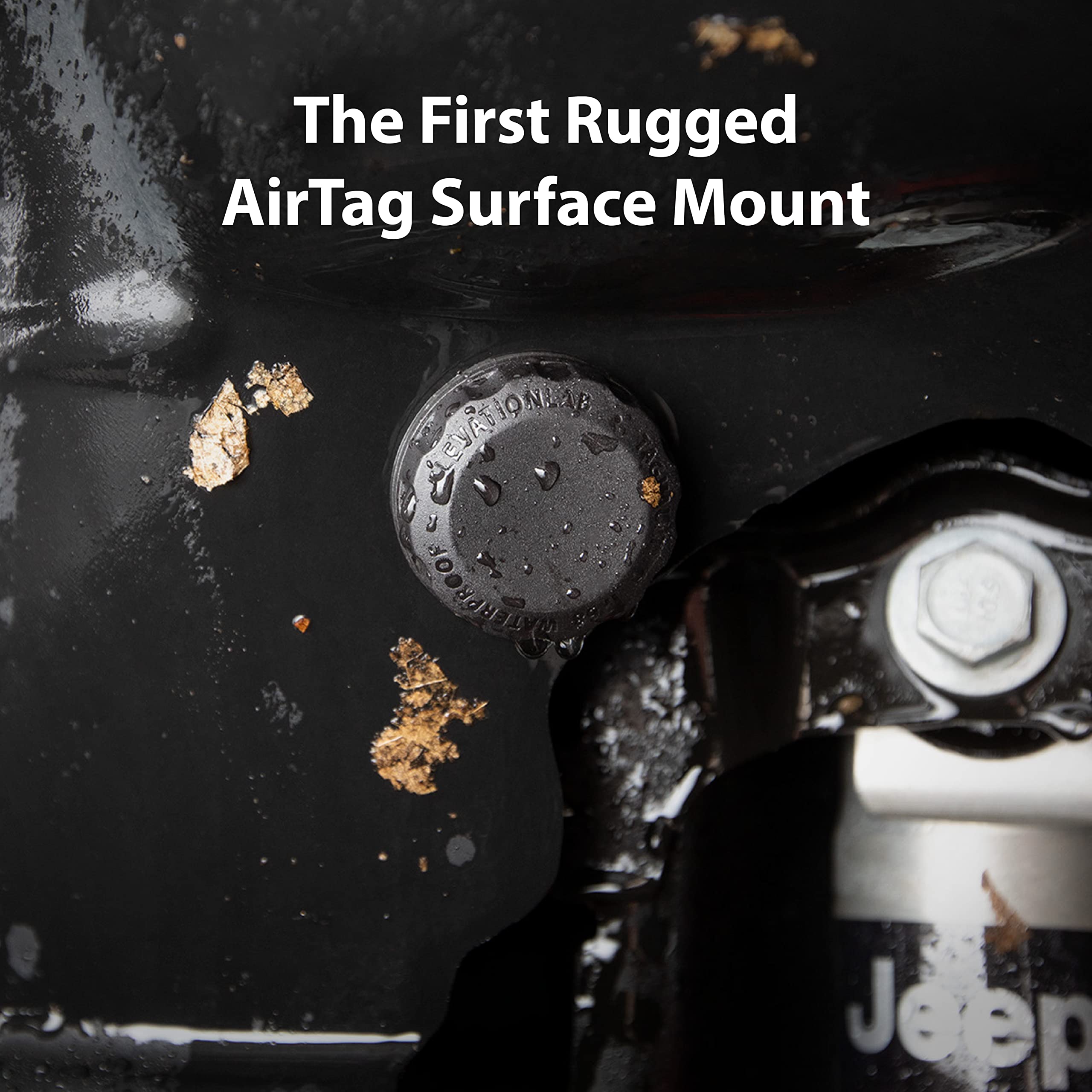 Elevation Lab AirTag Adhesive Mount (4 Pack) - TagVault™ - The Original Waterproof AirTag Stick-On Holder | 3M VHB, Indestructible, Screw-On Design, Find Your Bike, Car, & More