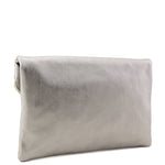 Load image into Gallery viewer, FashionPuzzle X-Large Envelope Clutch Bag with Chain Strap (Light Pewter)
