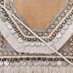 Load image into Gallery viewer, Graciaas Hand Embroidered Straw Clutch Purse – Woven Envelope Handbag, Summer Beach Bag
