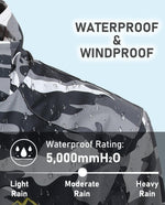 Load image into Gallery viewer, MAGCOMSEN Womens Black Camo Jacket 3 in 1 Snow Jacket Waterproof Insulated Snow Coats Ladies Jacket Coats Outdoors Black Camo M
